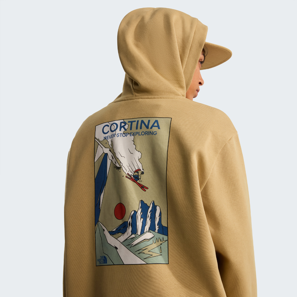 UNISEX MOUNTAIN CELEBRATION RELAXED GRAPHIC HOODIE