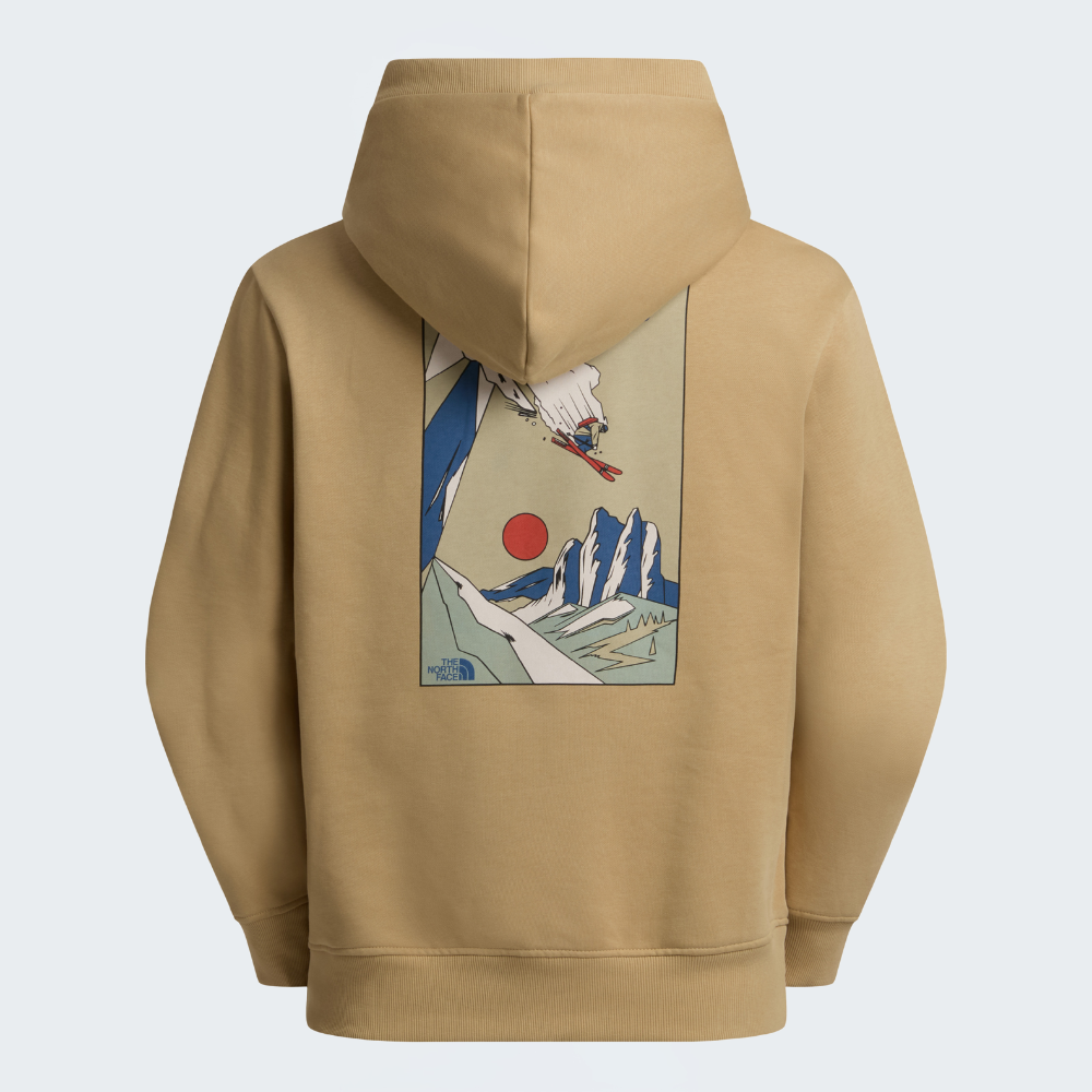 UNISEX MOUNTAIN CELEBRATION RELAXED GRAPHIC HOODIE