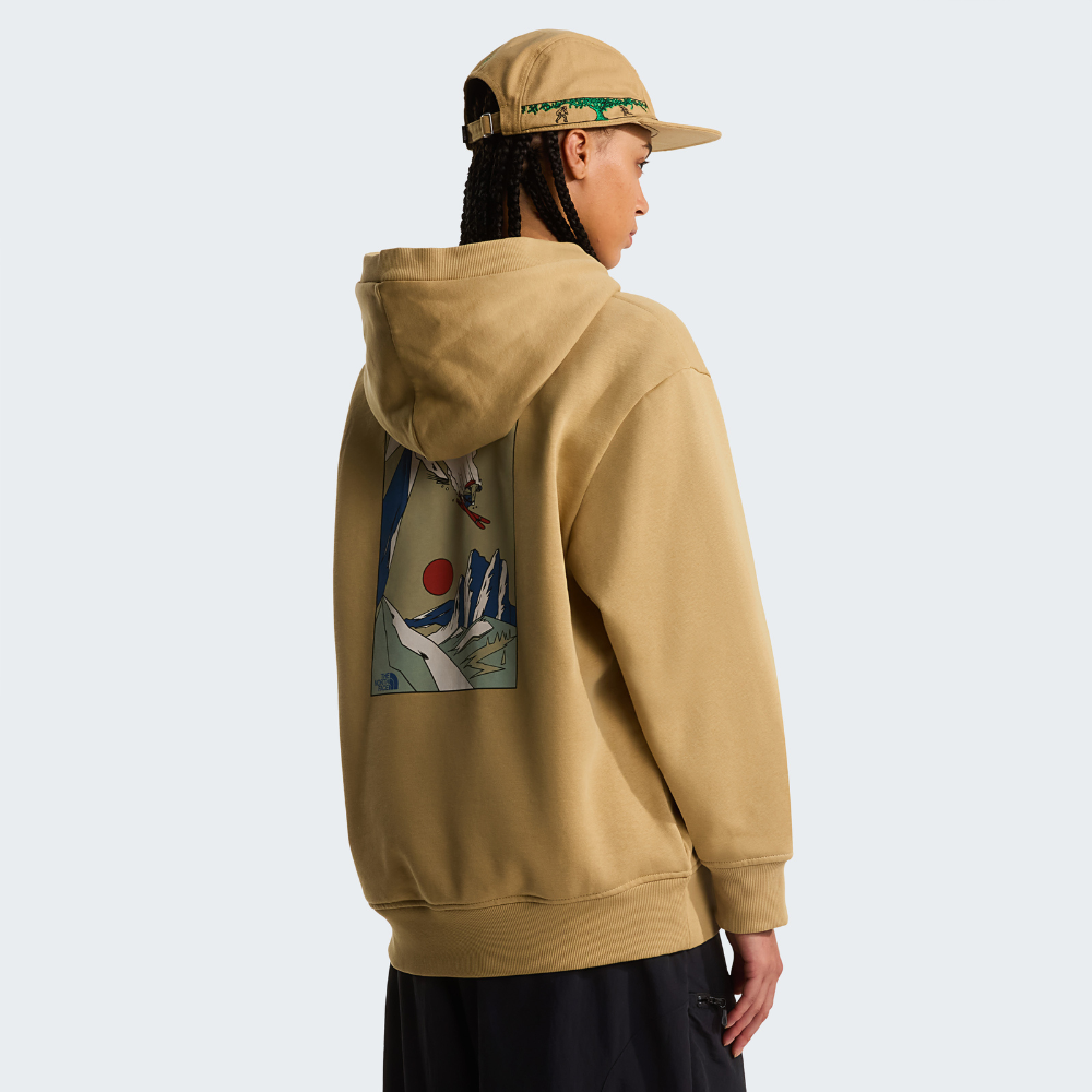 UNISEX MOUNTAIN CELEBRATION RELAXED GRAPHIC HOODIE