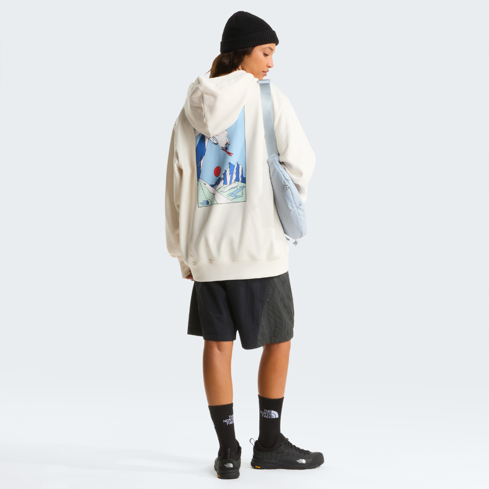 UNISEX MOUNTAIN CELEBRATION RELAXED GRAPHIC HOODIE