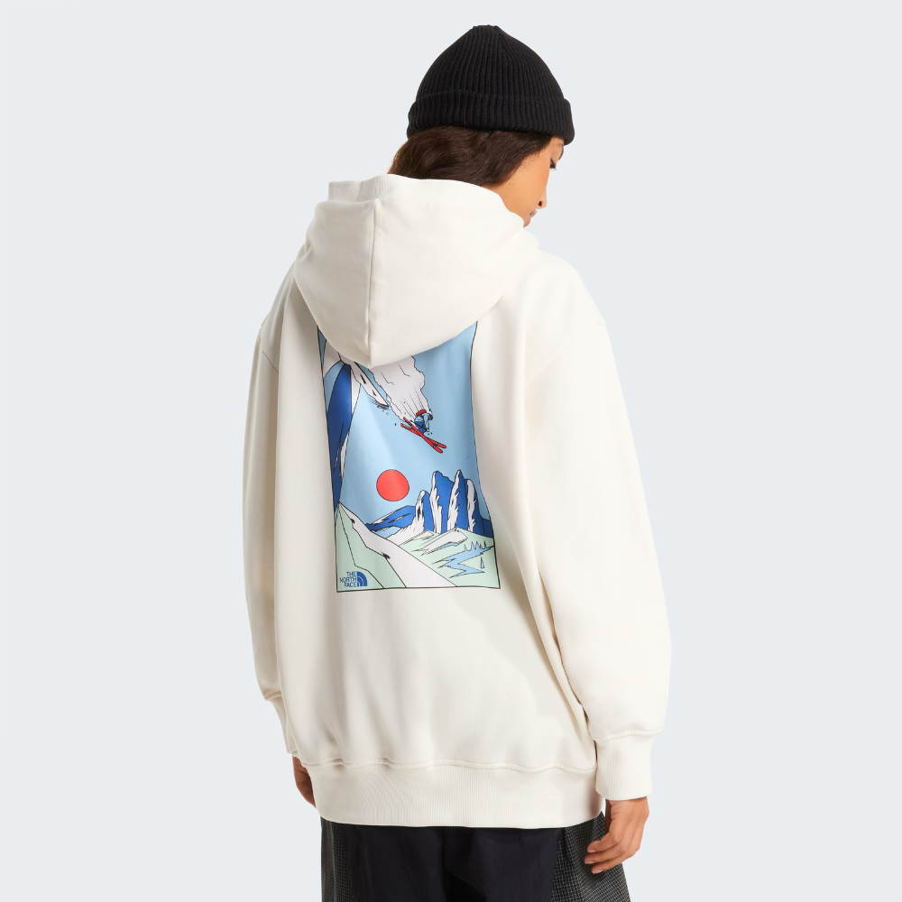 UNISEX MOUNTAIN CELEBRATION RELAXED GRAPHIC HOODIE